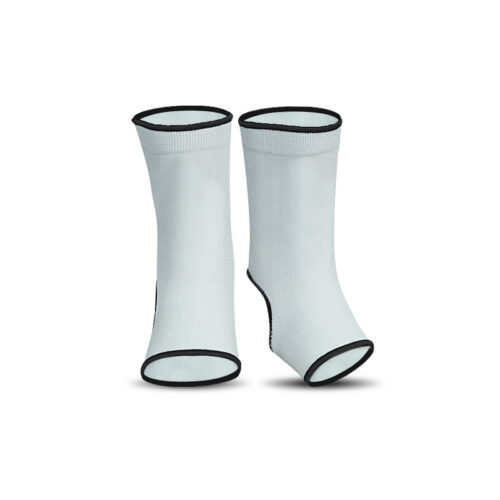 Muay Thai MMA Ankle Support Wraps (Pair) - YOUTH White
