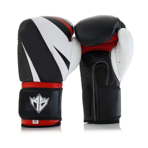 Training Boxing Gloves 16Oz Black, Red and White Color