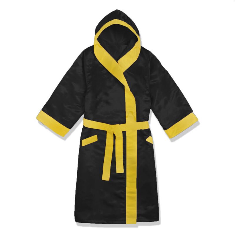 Boxing Robe for World Champion, Boxer Robe Yellow/Black