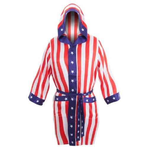 Boxing Robe for World Champion, Boxer Robe, USA Flag