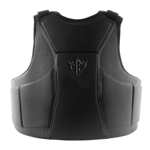 Boxing Body Protector in Black Leather