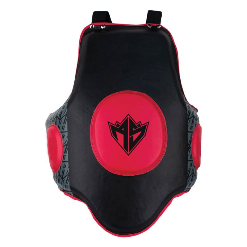 Boxing Chest Guard in Red and Black Color