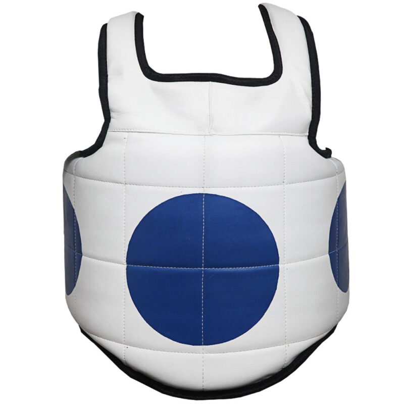 Boxing Chest Guard in White and Blue Color