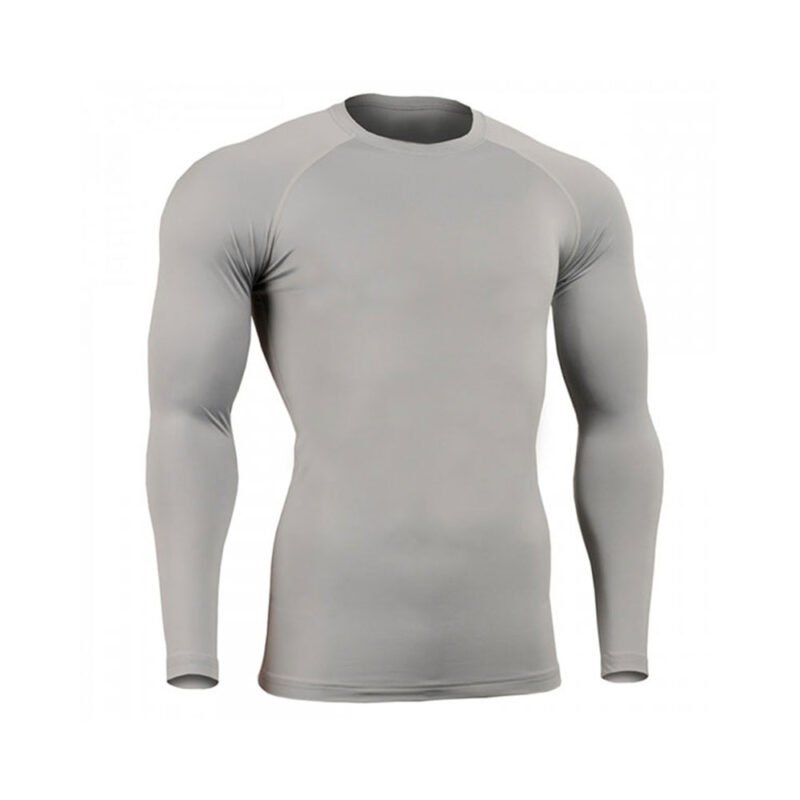 Mens Rash Guard Basic Skins UPF 50+ Long Sleeve Rash Guard