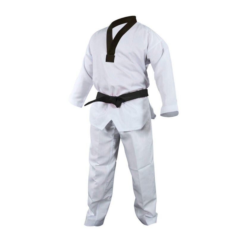 Taekwondo MTX S2 Uniform Black BK V-Neck Dobok White Uniforms Tae Kwon Do MMA Martial arts